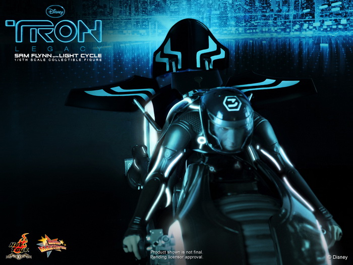 Hot Toys Tron Legacy 16th Scale Sam Flynn Wlight Cycle Ybmw